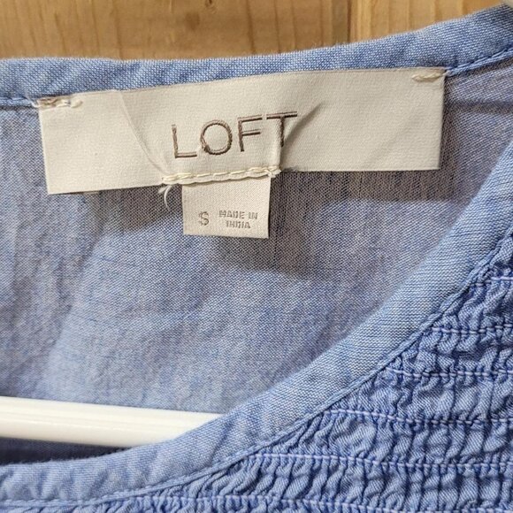 Loft Blouse Bundle Pink Blue | Size Small | Two Pack Casual Workwear - Picture 4 of 7